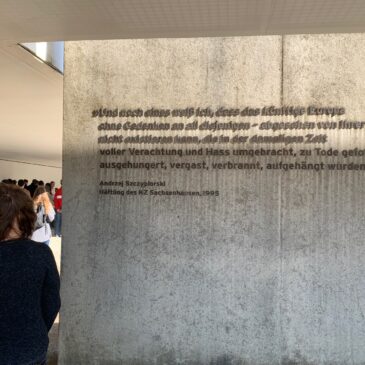 Gegen das Vergessen: Klasse 8 besucht Gedenkstätte Sachsenhausen